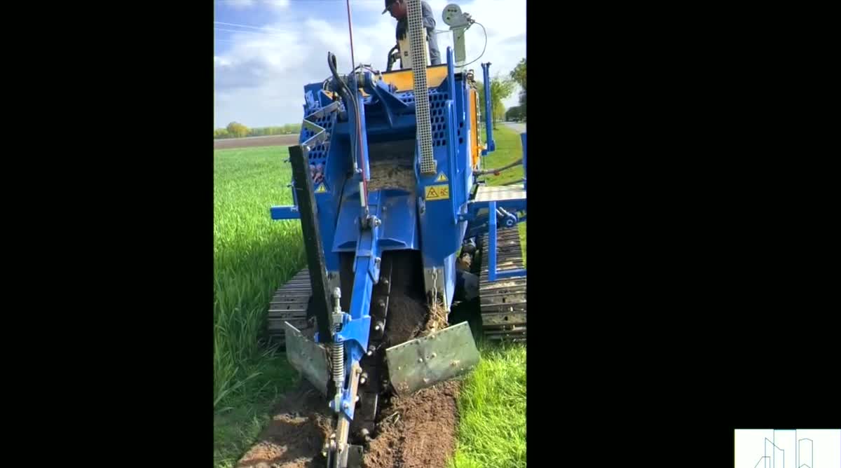 Glasfaser-Trenching für das Ortsnetz Nauheim